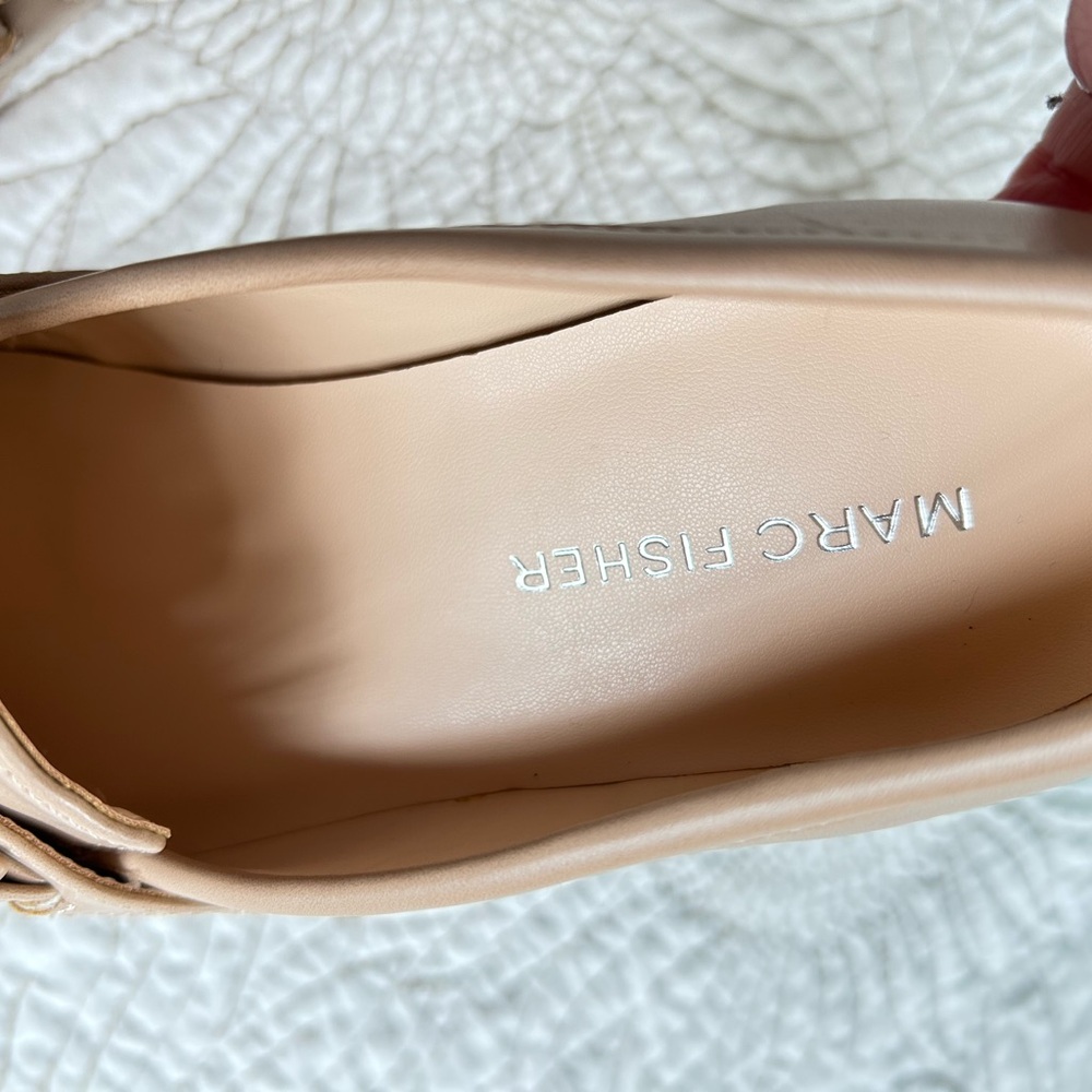 Marc Fisher Women's Beige Chain Loafers - Picture 8 of 8